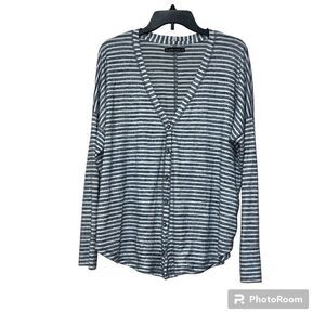 Abercrombie & Fitch Women's Size M Button Cardigan Sweater Blue Long Sleeve